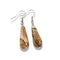 boucles d'Oreilles jaspe paysage goutte, cadeau lithothérapie femme