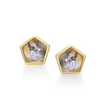 Boucles d'Oreilles Labradorite Hexagone - Vignette | Lithothérapie Naturelle