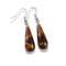 boucles d'Oreilles oeil de tigre goutte, cadeau lithothérapie femme