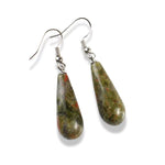 Boucles d'Oreilles Unakite "Goutte" - Vignette | Lithothérapie Naturelle