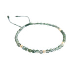 Bracelet Agate Verte 6 mm Ajustable - Vignette | Lithothérapie Naturelle