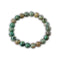 bracelet boules azurite 8 mm, cadeau lithothérapie femme, homme et ados