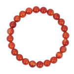 Bracelet Cornaline Boules 8 mm -19 cm - Vignette | Lithothérapie Naturelle