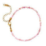 Bracelet "Délicatesse" Perles Opale Rose Or - 20 cm - Vignette | Lithothérapie Naturelle