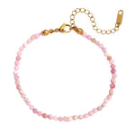 Bracelet "Délicatesse" Perles Opale Rose Or - 20 cm - Vignette | Lithothérapie Naturelle