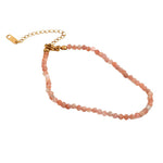 Bracelet "Délicatesse" Perles Pierre de Soleil Or - 20 cm - Vignette | Lithothérapie Naturelle