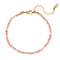 Bracelet "Délicatesse" Perles Pierre de soleil Or - 20 cm, cadeau femme