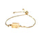 Bracelet Fin "Exquis" Citrine Ajustable