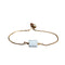 Bracelet fin "Exquis" Jade Bleu ajustable, cadeau femme