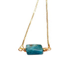 Bracelet Fin "Exquis" Apatite Ajustable - Vignette | Lithothérapie Naturelle