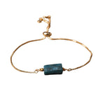 Bracelet Fin "Exquis" Apatite Ajustable - Vignette | Lithothérapie Naturelle