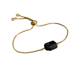 Bracelet fin "Exquis" Tourmaline ajustable, cadeau femme