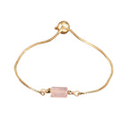 Bracelet Fin "Exquis" Quartz Rose Ajustable - Vignette | Lithothérapie Naturelle