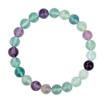 Bracelet Fluorite Boules 8 mm -19 cm - Vignette | Lithothérapie Naturelle