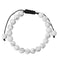 Bracelet Howlite "Pur" Pierres Boules 8 mm Cordon Ajustable, cadeau homme ou femme