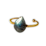 Bracelet Labradorite Goutte d'eau Tressé - Vignette | Lithothérapie Naturelle