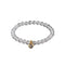 Bracelet "Love" Perles pierres naturelles en Sélénite, cadeau femme et ados