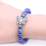 Bracelet Papillon Pierres Lapis Lazuli - Vignette | Lithothérapie Naturelle