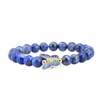 Bracelet Papillon Pierres Lapis Lazuli - Vignette | Lithothérapie Naturelle