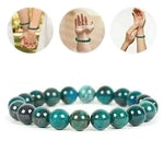 Bracelet Perles Chrysocolle 8 mm - Vignette | Lithothérapie Naturelle
