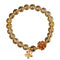 bracelet Perles Citrine Fleur, cadeau femme