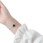 Bracelet Perles Onyx Noir et Argent - Vignette | Lithothérapie Naturelle