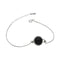 bracelet Perles Onyx Noir et Argent, cadeau lithothérapie pour femme et ados