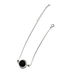 Bracelet Perles Onyx Noir et Argent - Vignette | Lithothérapie Naturelle