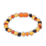Bracelet Pierre Ambre Multicolore - Vignette | Lithothérapie Naturelle