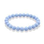 Bracelet Pierre Calcédoine 8 mm - Vignette | Lithothérapie Naturelle