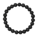 Bracelet Pierre de Lave Boules 8 mm -19 cm - Vignette | Lithothérapie Naturelle