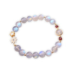 Bracelet Pierre de lune et Étoiles - Vignette | Lithothérapie Naturelle
