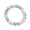 bracelet Pierre de Lune Blanche Boules 10 mm, cadeau homme ou femme