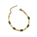 Bracelet Émeraude "Luxe" - Vignette | Lithothérapie Naturelle