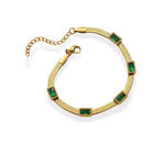 Bracelet Émeraude "Luxe" - Vignette | Lithothérapie Naturelle