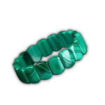 Bracelet Pierres Rectangulaires Malachite - Vignette | Lithothérapie Naturelle