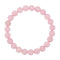Bracelet Quartz Rose Boules 8 mm -19 cm, cadeau homme ou femme