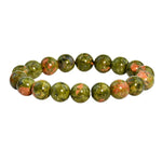 Bracelet Unakite Pierres Boules 10 mm - Vignette | Lithothérapie Naturelle