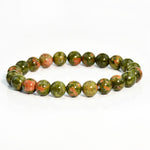 Bracelet Unakite Pierres Boules 8 mm - Vignette | Lithothérapie Naturelle
