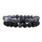 Bracelets "Duo" Pierre de Lave et Agate - 19 cm, cadeau homme et femme