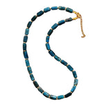 Collier "Cylindre" Pierres Apatite - Vignette | Lithothérapie Naturelle