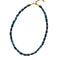 collier "Cylindre" Pierres Apatite, cadeau lithothérapie homme et femme