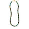 collier cylindre pierres turquoise africaine cadeau lithothérapie homme et femme