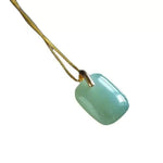 Collier Jade "Sérénité Carrée" - Vignette | Lithothérapie Naturelle