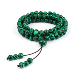 Collier Mala Malachite "Ronde d'Équilibre" - Vignette | Lithothérapie Naturelle