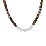 Collier Oeil de tigre et Argent - Vignette | Lithothérapie Naturelle