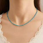 Collier Perles Apatite "Secret" - Vignette | Lithothérapie Naturelle