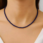 Collier Perles Lapis Lazuli "Secret" - Vignette | Lithothérapie Naturelle
