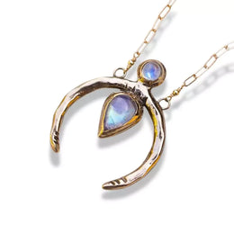 Collier Pierre de Lune "Luna", cadeau lithothérapie femme et homme