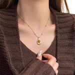 Collier Pierre Oeil de Tigre "Ovale" - Vignette | Lithothérapie Naturelle